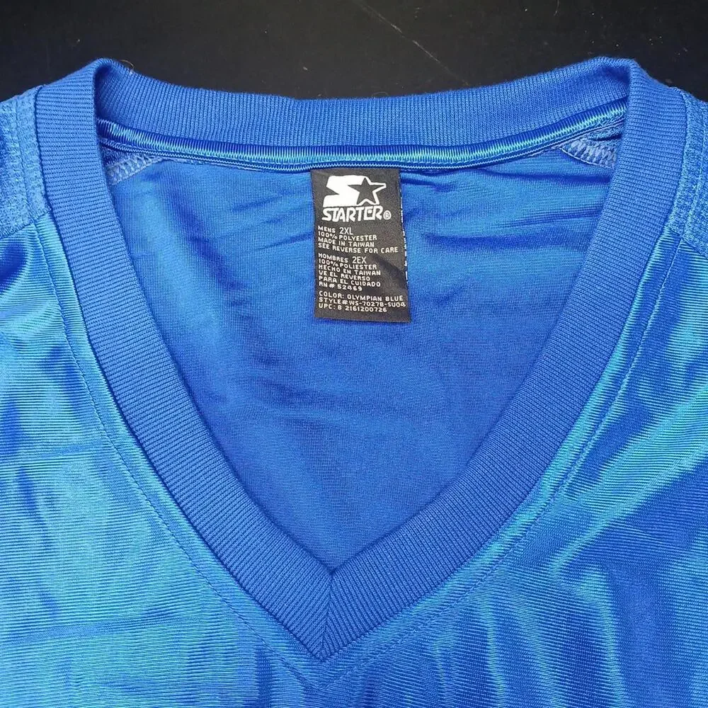 Vintage Starter DZL Shooter Sleeveless Pullover Jersey Shirt, 2XL, Olympian Blue - Picture 7 of 7